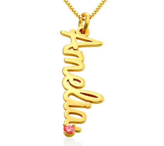 Personalized Classic Vertical Name Necklace