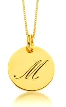Initial Name (with stone) Necklace in 18k Gold Plated Sterling Silver P1,500.00