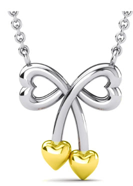 Infinity Double Heart Necklace